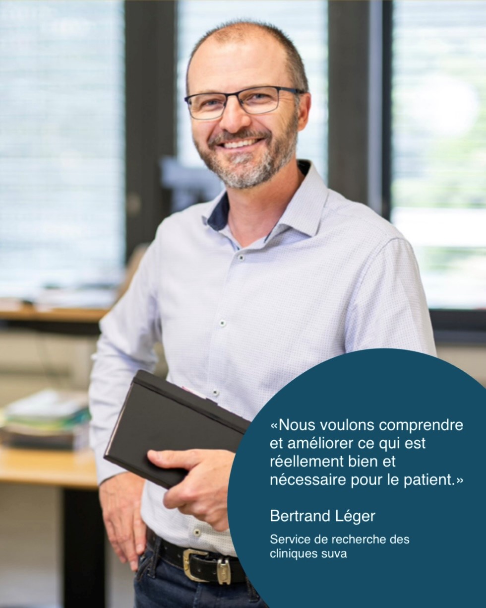 Bertrand Léger, Bertrand Léger, responsable de la recherche cliniques Suva